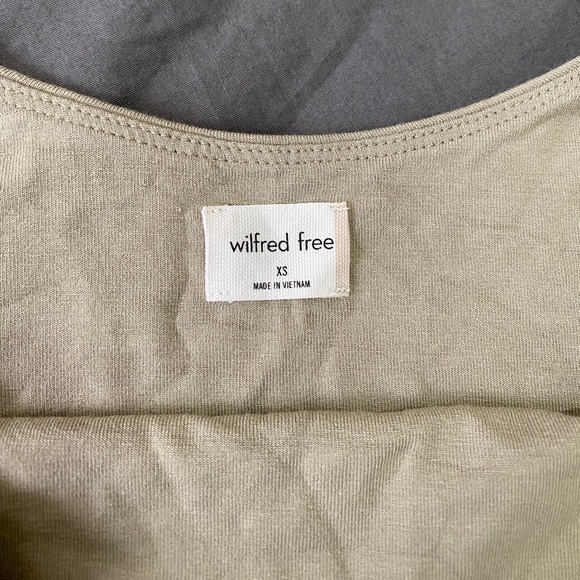 Wilfred Free Cropped Square-Neck Cami, Light Green, XS - Picture 4 of 7